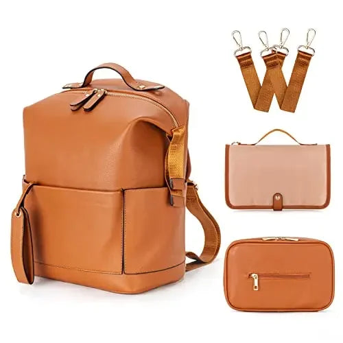 New Fashion PU Leather Mommy Bag – Stylish, Functional & Perfect for Moms on the Go!