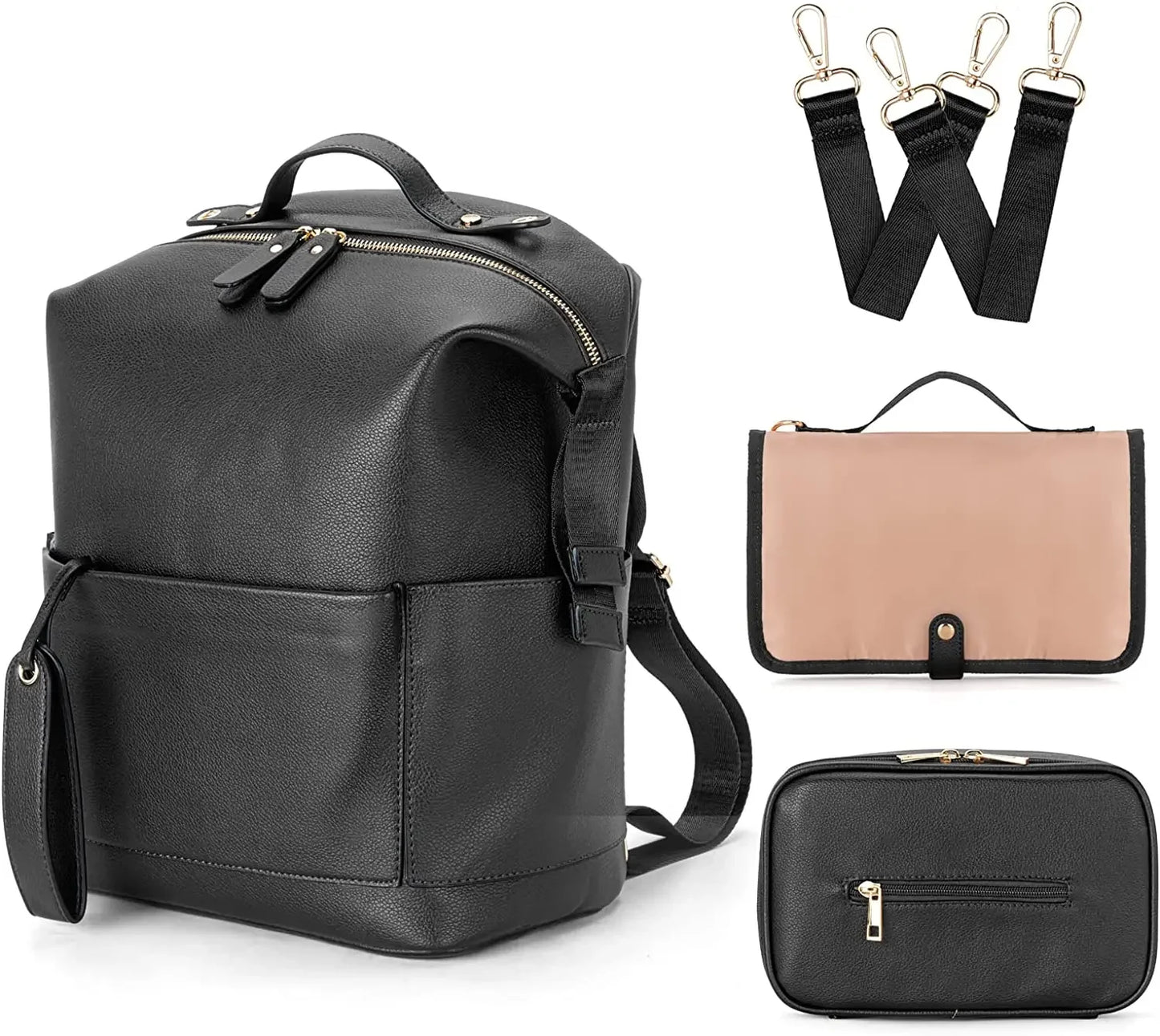 New Fashion PU Leather Mommy Bag – Stylish, Functional & Perfect for Moms on the Go!
