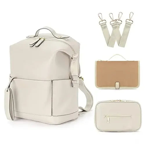 New Fashion PU Leather Mommy Bag – Stylish, Functional & Perfect for Moms on the Go!