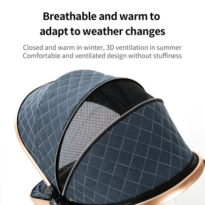 Luxury 3-in-1 Baby Travel Stroller – Style, Comfort & Versatility for Your Little One! - LIMITED OFFER