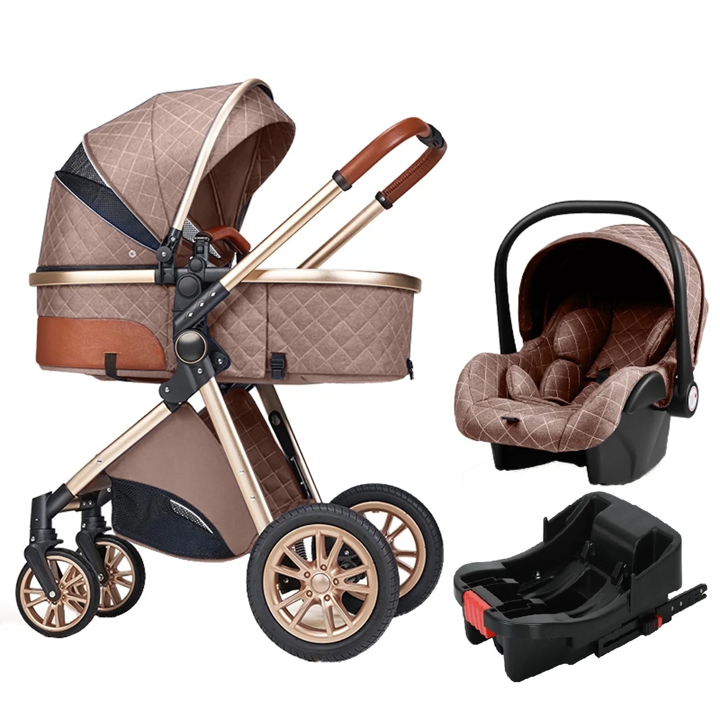 Luxury 3-in-1 Baby Travel Stroller – Style, Comfort & Versatility for Your Little One! - LIMITED OFFER