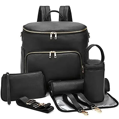 New Fashion PU Leather Mommy Bag – Stylish, Functional & Perfect for Moms on the Go!