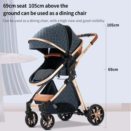 Luxury 3-in-1 Baby Travel Stroller – Style, Comfort & Versatility for Your Little One! - LIMITED OFFER