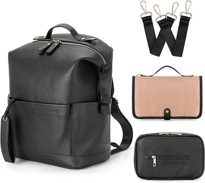New Fashion PU Leather Mommy Bag – Stylish, Functional & Perfect for Moms on the Go!