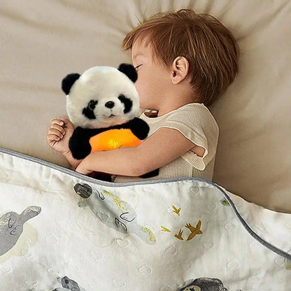 Breathing Panda Plush Figure Toy