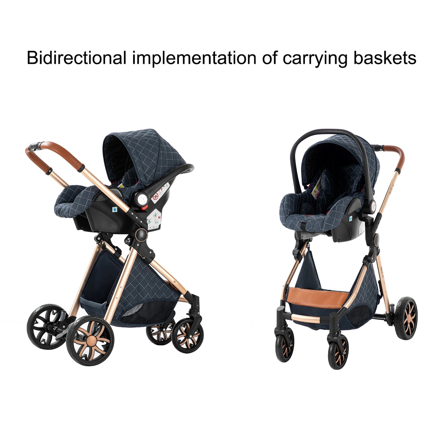 Luxury 3-in-1 Baby Travel Stroller – Style, Comfort & Versatility for Your Little One! - LIMITED OFFER